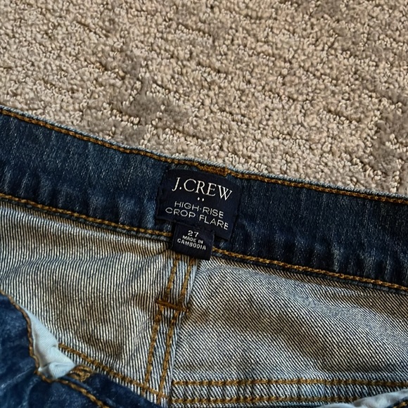 J.Crew High-Rise Crop Flare Jeans 27 - Picture 2 of 5